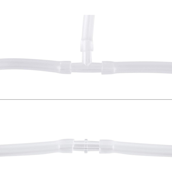 40 stycken Akvarium Luftventil Koppling Vit Plast Inline Slang,