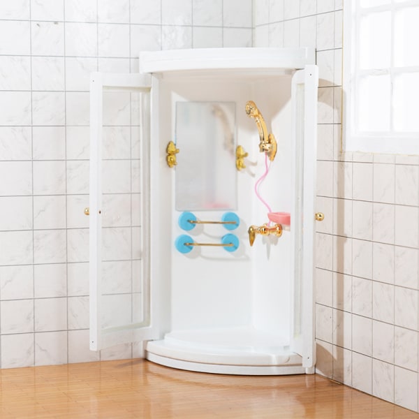 Dukkehust Dusjrom, 1:12 Dukkehust Miniatyr Møbler Simulati