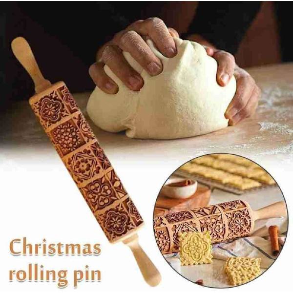 Präglad Kavel, Kavlar för Bakning, Jultema i Trä