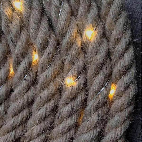 Solcelled Feelysslyng - 10m Hemp Lysstreng med 8 Driftsmoduser -