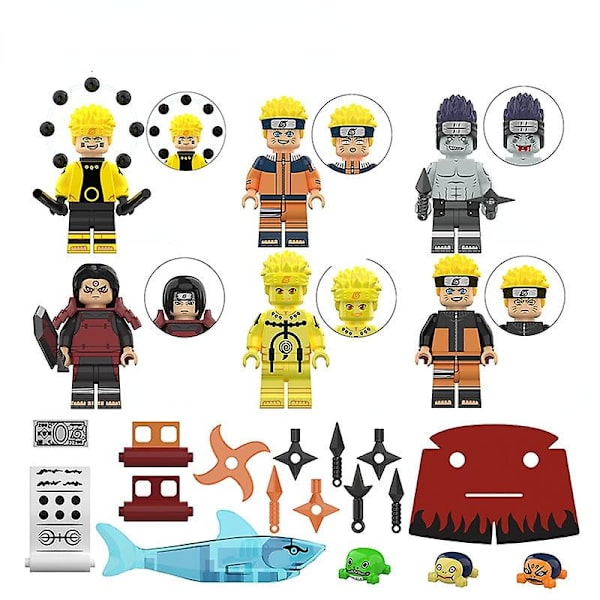 Anime Naruto-serien Uzumaki Naruto samlede byggeklodser minifigurer børnelegetøj julegaver