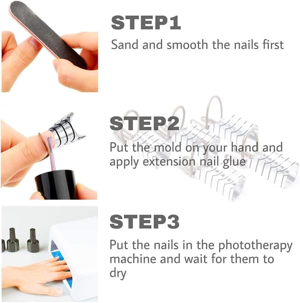 Mal, Neglemal for Gelbygger, Neglekunsttips Forlengelse