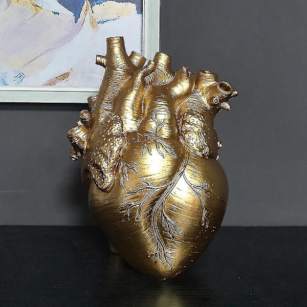 Anatomisk hjärtform Vas Nordic Flower Pot Kroppskonst Vas L DXGHC