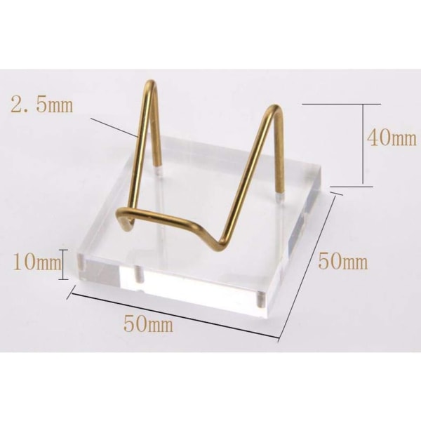 4x Akryl Display Stativ Holder for Krystallprøver Edelstener Ag