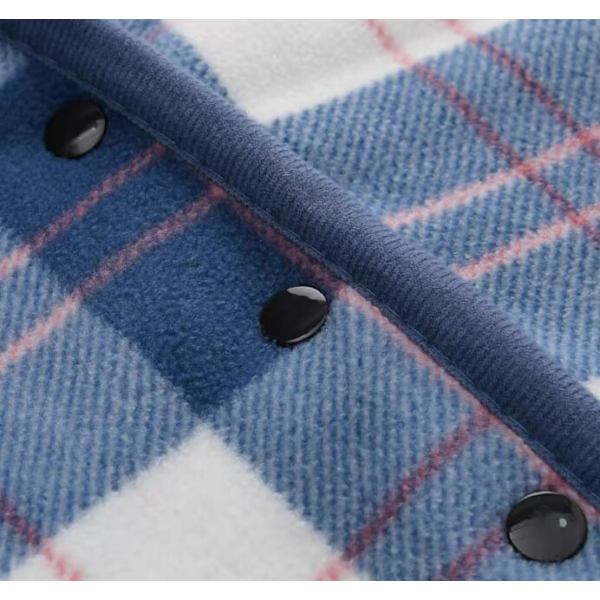 Polar fleece nappekappe tæppe dobbeltlags tykkere tæppe blød