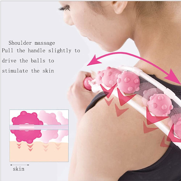 Massagevals til ryg og talje - Soothing Back and Waist Massage Roller Tool Massager, Bo