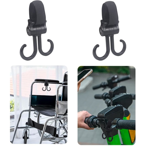 2-pack Buggy Clips Vagnklämmor Spjälsängskrokar Babyväska Klämmor, Vagnklämmor