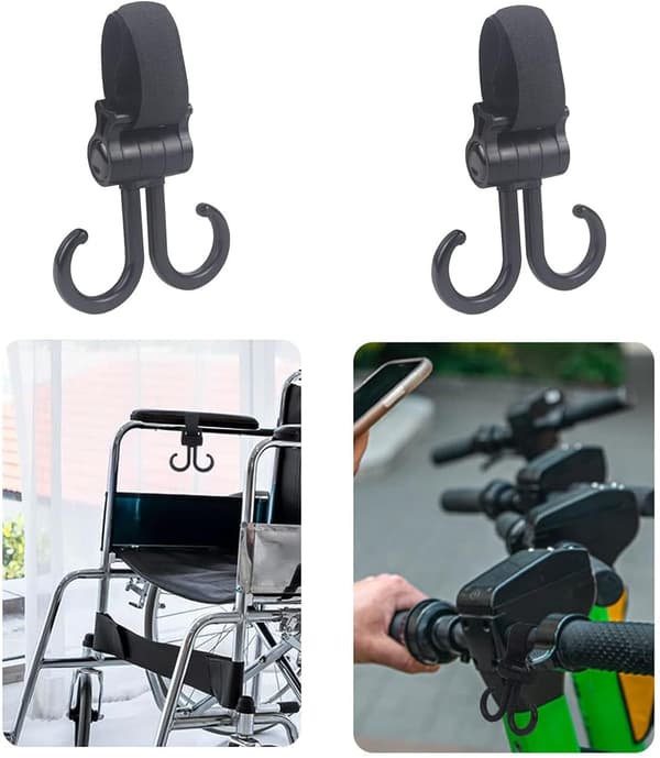 2-pakks Buggy Clips Vogn Haker Baby Bag Clips, Vogn Klips