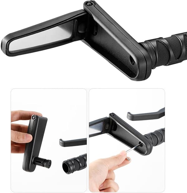 2 Styk Foldbare Cykel Spejle - Justerbart Cykelspejl, Justerbart