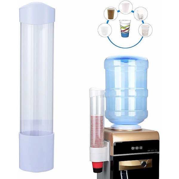 Veggmontert engangsbegerdispenser for plastbeger i fri størrelse DXGHC