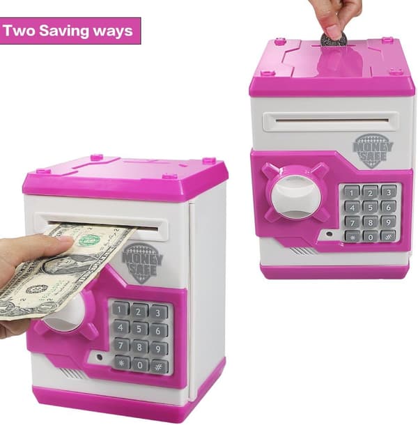 Elektronisk pengeskuff med kontantdispenser, Mini ATM sikkerhetsboks, C