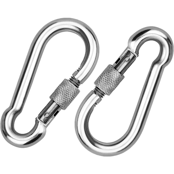 2 stk. 304 Rustfrit Stål Snap Hook, Rustfrit Stål Skrue Sna