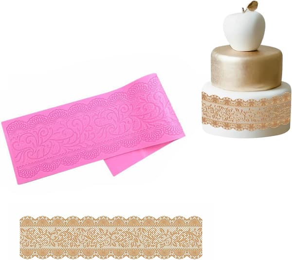 Blondermat i silikon for fondant, sjokolade, kake, 3D-pynt