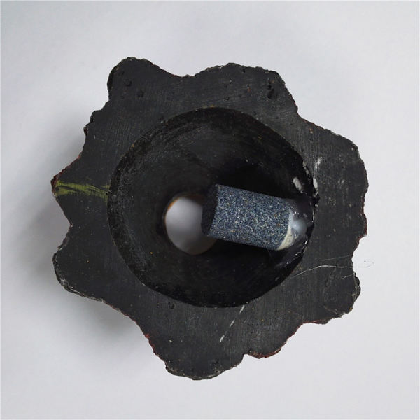 1 set Akvarium Ornament Vulkanform Ornament Luftbubbelsten Fi