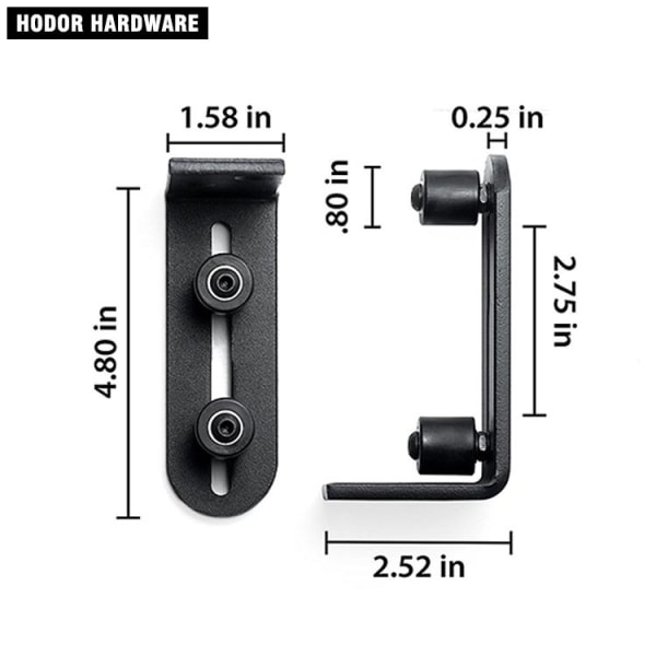 Nye Skydedørsgulvføringer Justerbare Stay Roller Hardware