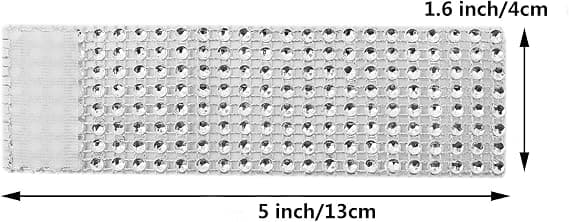 Serviettringer, Rhinestone Serviettringer Diamantpynt for Bryllup