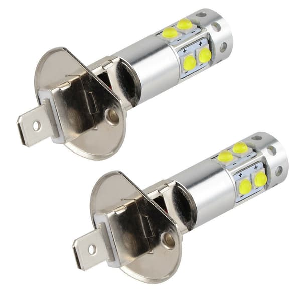 Hodelykter, 2 stk H1 6000k Super Lyssterke 100w LED Bil Tåkelys