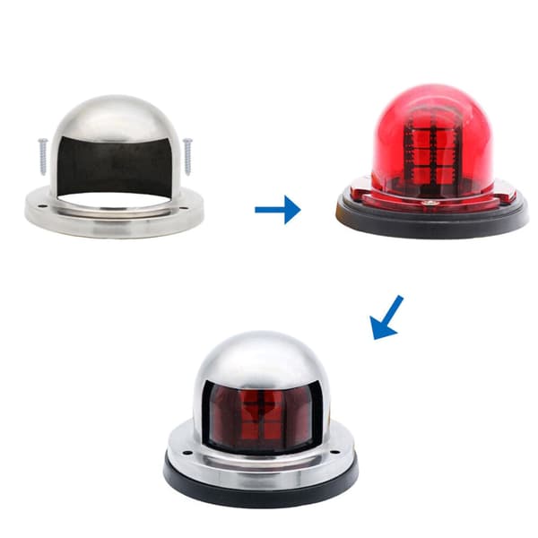 2 stk. Navigation 8 LED Marine Bow Båd 12V Yacht Pontoon Lys