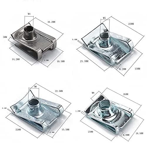 80 st Fairing Spire Snabbklämmor Fästskruvar Muttrar Kit