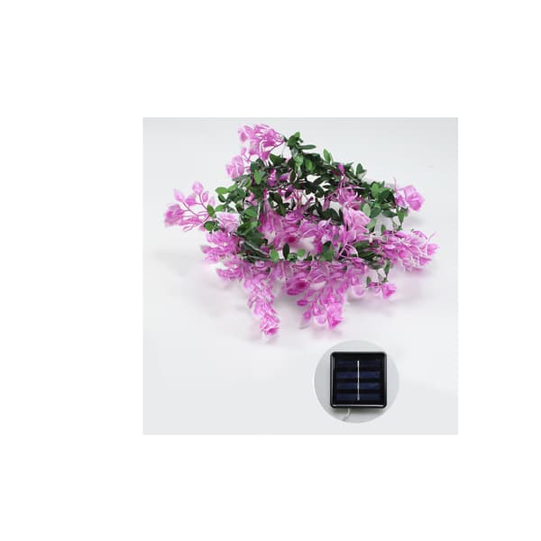 Garland, rør, guirlande, jule LED-lanterne, solcellelanterne (Rose