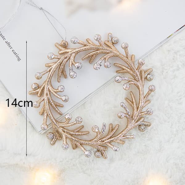 2 stykker julepynt glitter anheng juletre d