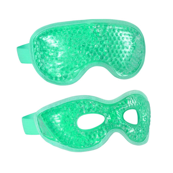 2STK Gel Øjenmaske Genanvendelig Hot Cold Therapy Gel Bead Eye Mask til