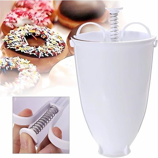Donut njoyment Deluxe - Den praktiska Donut Maker plastdegsdispenser för oemotståndliga minimunkar och panc