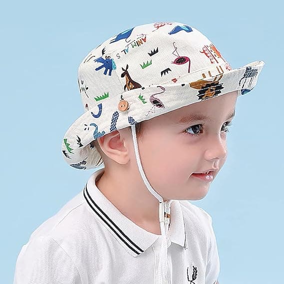 Barnhatt, fiskarehatt, vår, höst, sommar, solskydd, 3--5 år