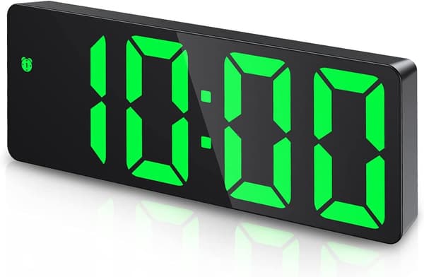 Digital väckarklocka, väckarklocka med LED-display, temperatur
