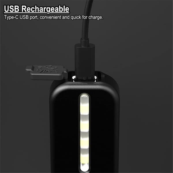 Baklykt for sykkel, kraftig LED USB-ladbart sykkellys