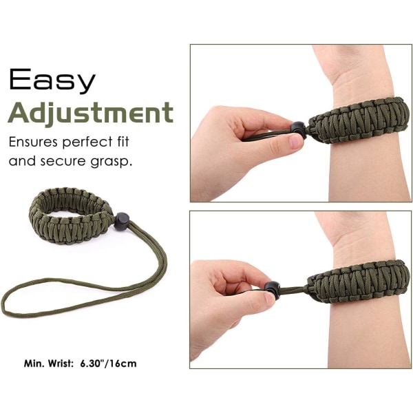 Kamerarem, [2-pack] Justerbar handledsrem för kamera, Bi