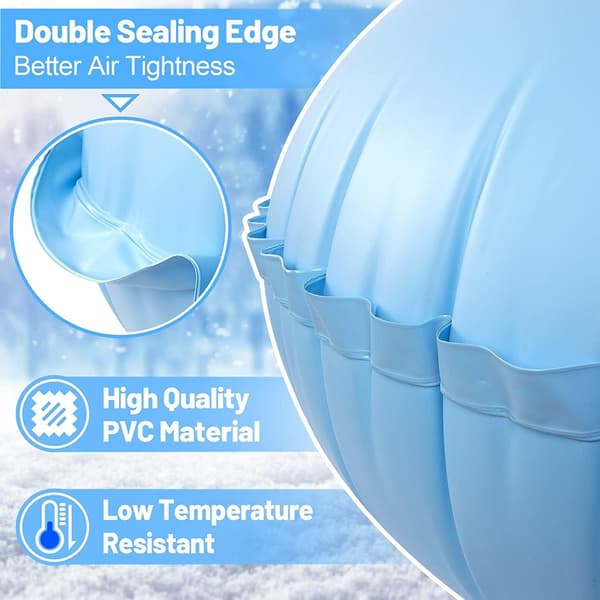 Vinterflottar för pool, 2-pack, luftkuddar, DXGHC