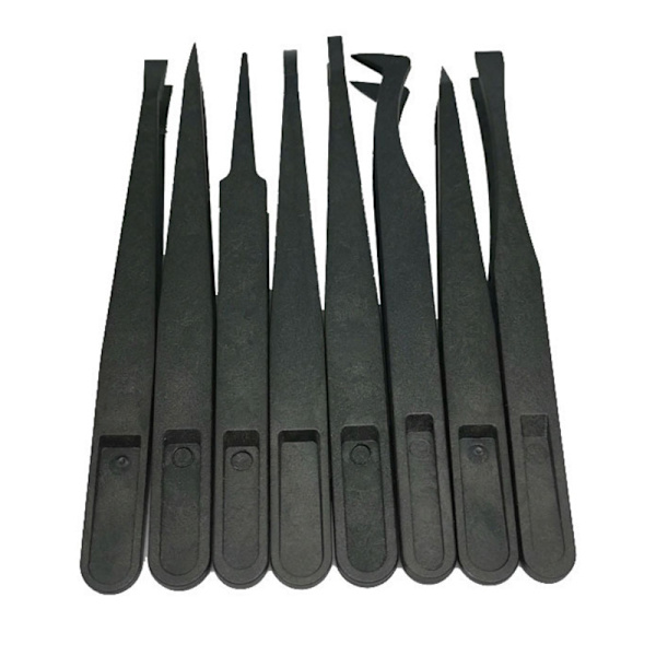 8-delars set handverktyg elastisk kolfiber antistatisk plast