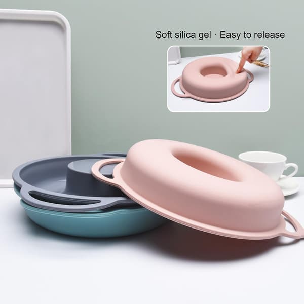 （Pink）Praktisk Non-Stick Kageform Elastisk Varmebestandig Silikon