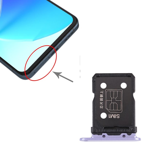 Simkortsfack + Simkortsfack för Oppo Reno6 5g DXGHC