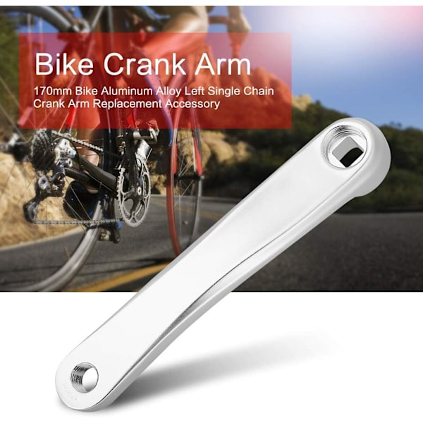 Cykelkrankarm 170mm Aluminium Legering Venstre Håndkrank Kæde