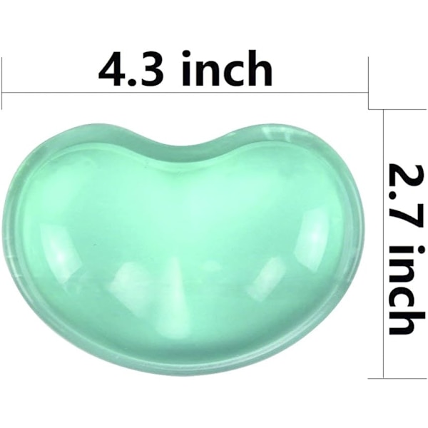 Silikon Gel Handledsstöd Ergonomiskt Mushandledsstöd (Grön