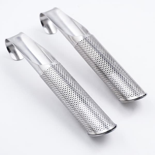 2 st Teefilter, Rostfritt Stål Teefilter Sil, Långt Handtag