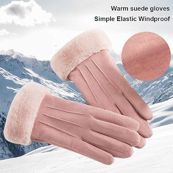 Håndske til kvinder efterår og vinter touch screen plus fløjl varm sue