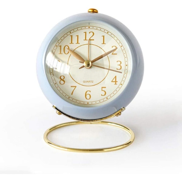 Clock, Small Quiet Table Clock Classic Retro Alarm Clock With No