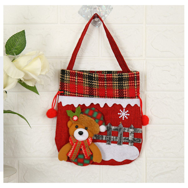 4 stk Julepose eplepose dekorativ gavepose (20*23CM)