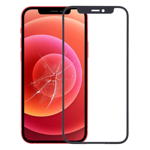Framskärm yttre glasobjektiv för Iphone 12 Mini DXGHC