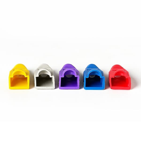 100 st Rj45 Jacka Super Five Crystal Head Jacka Plast Pr DXGHC