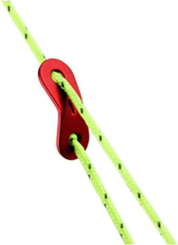 20 stk. Aluminium Legering Guyline Cord, Guyline Justerer, Teltt Tau G