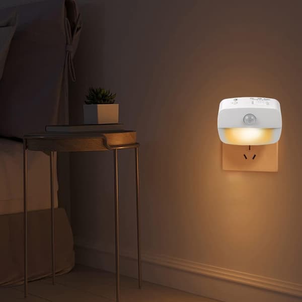 4-pack Inomhus Rörelsesensorlampor, Rörelsesensor Nattlampa, 3A