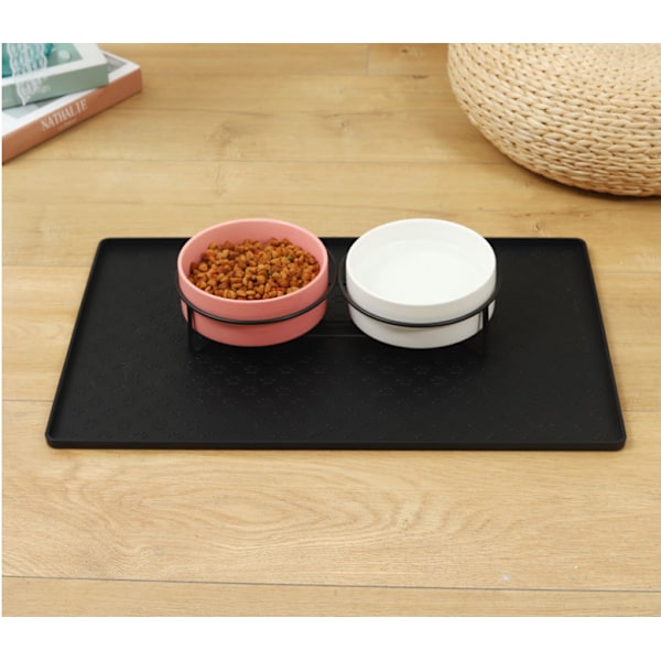 Vandtæt og nem at rengøre silikone placemat til kæledyr - 48 DXGHC