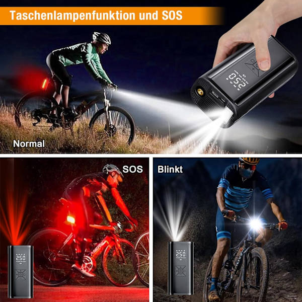Mini håndholdt luftkompressor, 150 PSI bærbar luftpumpe, Port DXGHC