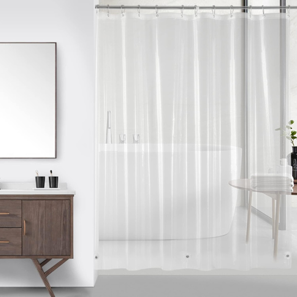 Klar Bruseforhængsforing 180x200cm - PEVA 4 Gauge Letvægts
