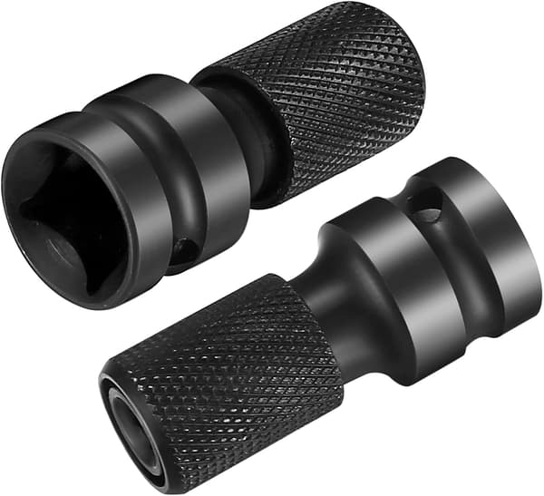 3-pak 1/2\" Sokkel til 1/4\" Hex Schaft Adapter - Slagmutteradapter