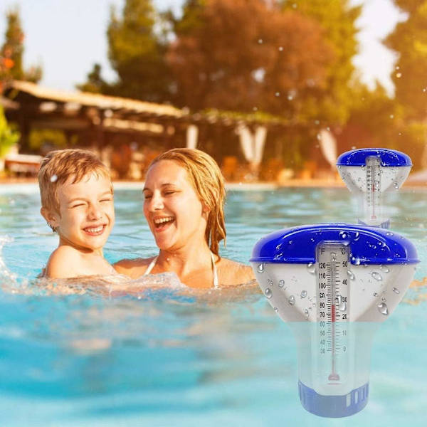 5 Tommer Flydende Klor Dispenser til Pool, Spa, Whirlpool (Blå